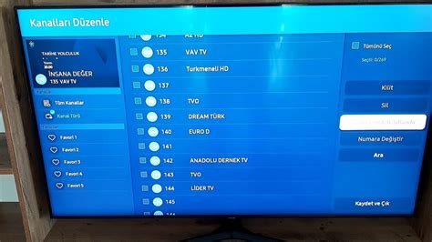 samsung tv de kanal taşıma nasıl yapılır